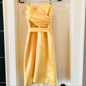 DESSY Buttercup Cocktail Length Strapless Dress